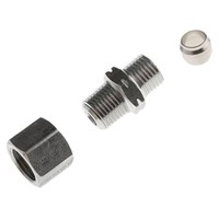 Legris Threaded-to-Tube Pneumatic Fitting NPT 1/8 to Push In 6 mm, LF3000 Series, 80 bar