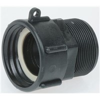 Straight Male Hose Coupling 1in Female Threaded to Male BSP, 1 in BSP Female, PP