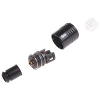Connector,Circular,IP67,Push,Pull,shell size 6,plug,6 way,female contacts,solder