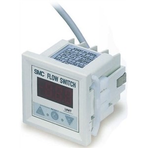 SMC, 45 L/min Flow Controller, PNP, 12 → 24 V dc, 3 Digit 7 Segment LED