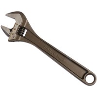 Bahco Adjustable Spanner, 205 mm Overall Length, 27mm Max Jaw Capacity, Ergonomic Handle, Blackened Finish