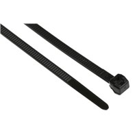 HellermannTyton, T30LOS Series Black Nylon Cable Tie, 200mm x 3.4 mm