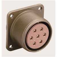 JAE 4 Way Box Mount MIL Spec Circular Connector Receptacle, Socket Contacts,Shell Size 18