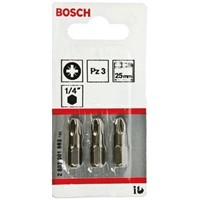 Bosch Pozidriv Driver Bit 3 pieces, PZ3
