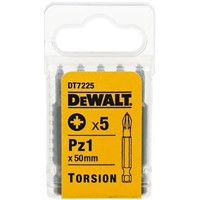 DeWALT Pozidriv Driver Bit 5 pieces, PZ1