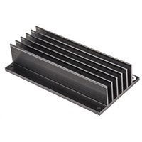 Heatsink, 1/1 Brick AC/DC Converter, PFE, 2.2K/W, 116.8 x 61 x 25.4mm, Screw