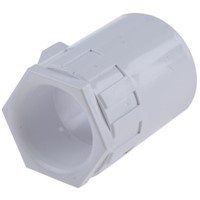 Schneider Electric Adapter Cable Conduit Fitting, PVC White 25mm nominal size