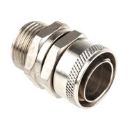 Adaptaflex M20 Swivel Cable Conduit Fitting, Silver 20mm nominal size