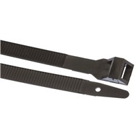 HellermannTyton, LPH175 Series Black Nylon Cable Tie, 175mm x 9 mm