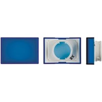Blue Rectangular Push Button Lens for use with A16 Series LED/Incandescent Lamp Push Button Switch