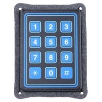 Keypad 12 way sealed blue matrix o/p