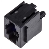 TE Connectivity Cat3 4P4C Straight Through Hole RJ22 Modular Jack Connector, Socket