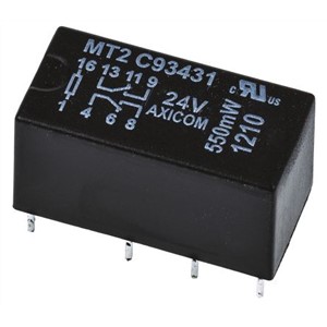 TE Connectivity PCB Mount Non-Latching Relay - DPDT, 24V dc Coil, 2A Switching Current