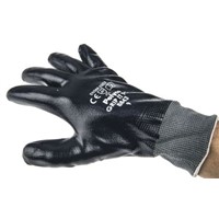 BM Polyco Grip It Nylon Nitrile-Coated Gloves, Size 9, Blue, General Purpose