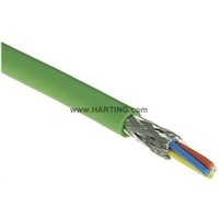 Harting Green PVC Cat5 Cable SF/UTP, 100m Unterminated/Unterminated