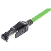 HARTING Green PVC Cat5 Cable U/FTP, 3m Male RJ45/Male RJ45