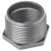 Georg Fischer Malleable Iron Fitting Reducer Bush, 1-1/2 in BSPT Male (Connection 1), 1-1/4 in BSPP Female (Connection