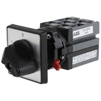 ABB, 3P 3 Position 60 Rotary Switch, 600 V, 25 A, Handle Actuator