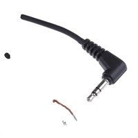 Switchcraft 3.5 mm Stereo Male Jack 90 angled to Stripped &amp;amp; Tinned Audio Cable Assembly