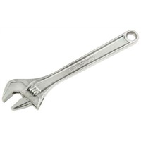 Bahco Adjustable Spanner, 305 mm Overall Length, 34mm Max Jaw Capacity, Metal Handle, Chrome Finish