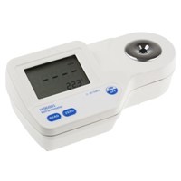 Hanna Instruments Sucrose Refractometer, +80 C, 85 %Brix max, 0 %Brix, 0 C min, Digital/Optical