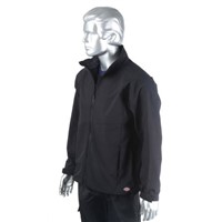 Dickies Black Softshell Jacket, Men's, XL, Waterproof