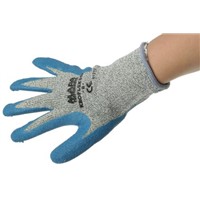 Mapa Spontex Kroflex 840 Latex Latex-Coated Gloves, Size 8, Blue, Cut Resistant, Heat Resistant