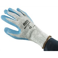 Mapa Spontex Kroflex 840 Latex Latex-Coated Gloves, Size 10, Blue, Cut Resistant, Heat Resistant