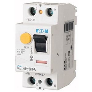 Eaton 2P 80 A RCD Switch, Trip Sensitivity 30mA
