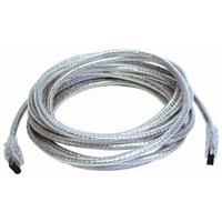 3m 6 Pole Male to 6 Pole Male Firewire Cable Assembly