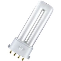 Osram, 4 Pin, Non Integrated Compact Fluorescent Bulbs, 9 W, 2700K, Extra Warm White