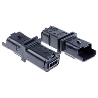 Delphi 211PL Male Connector Housing, 3.33mm Pitch, 3 Way, 1 Row