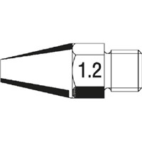 Ersa 662 Series Straight Conical Desoldering Gun Tip, 1.2 mm