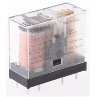 Omron SPDT PCB Mount Latching Relay - 5 A, 24V dc For Use In Power Applications