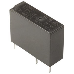 Omron PCB Mount Non-Latching Relay - SPNO, 24V dc Coil, 3A Switching Current