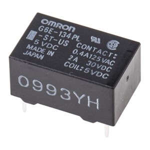 Omron PCB Mount Non-Latching Relay - SPDT, 5V dc Coil, 3A Switching Current