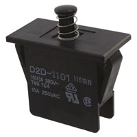 Door Interlock Micro Switch Plunger, SP-NO 16 A @ 250 V ac, -25  +85C