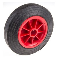 Guitel Black, Red Castor Wheels 6712012600, 200kg