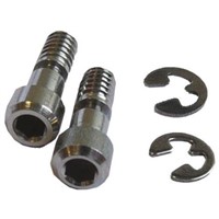 Souriau, MicroComp UNC 4-40 Jack Screw Kit for use with J Shell Size, Kit Contains E-Rings x 2, Screws x 2