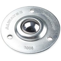 ALWAYSE 3-Hole Flange 25mm Steel Ball Transfer Unit