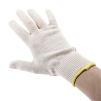 Bahco Cotton Gloves, Size One Size, White, General Purpose