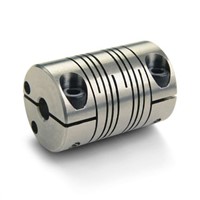 Ruland Stainless Steel Flexible Beam Coupling, FCMR38-12-12-SS, Bore A 12mm Bore B 12mm Clamp