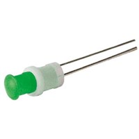 Oxley Green Indicator, Lead Wires Termination, 3.6 V, 5mm Mounting Hole Size