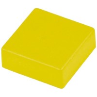 Yellow Push Button Cap, for use with Apem 18000 Series (Snap Action Momentary Push Button Switch), Cap