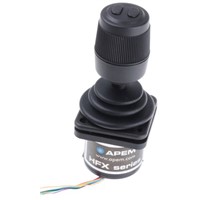 Apem, HFX-45S12, 3 Way Hall Effect Joystick Button, Hall Effect, IP65, IP68 Rated, 4.75V