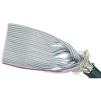 Harting 15 Way Screened Round Ribbon Cable, 19.05 mm Width