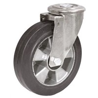 LAG Stem Swivel Castors 16434 FE, 300kg, Rubber tyres