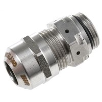 VentGLAND M20 Cable Gland, Stainless Steel, IP69K