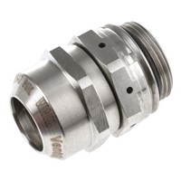 VentGLAND M25 Cable Gland, Stainless Steel, IP69K