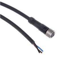 Cable, connector M8, 3 pin, 10m straight